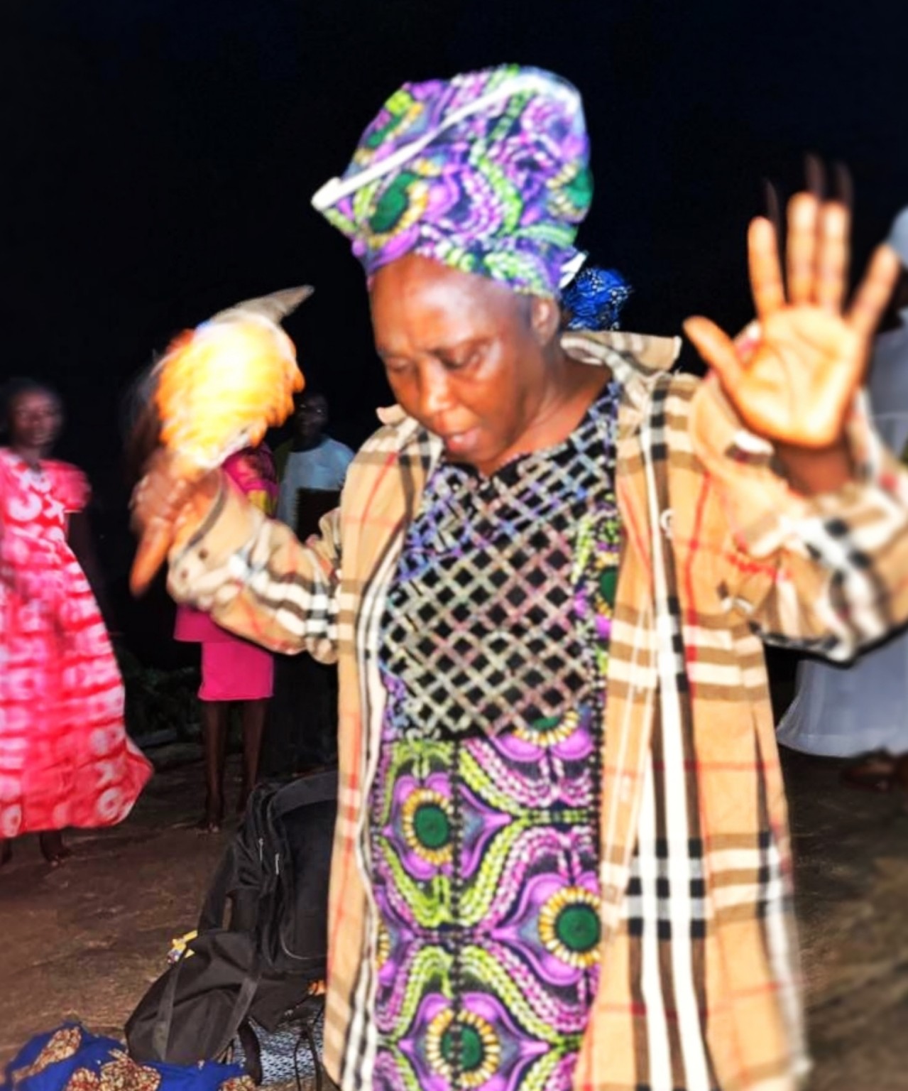 Worshipper in prayer
